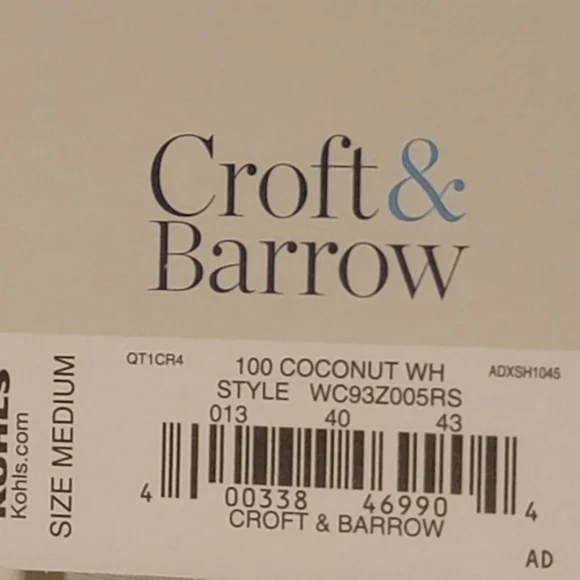 Croft‎ & Barrow The Classic Quilted Vest White Puffer Vest New Medium - Picture 6 of 6